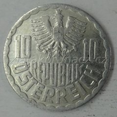Rakousko - 10 groschen 1986