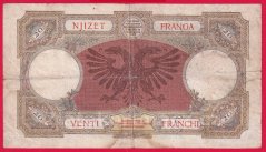Albánie - 20 Franga 1939