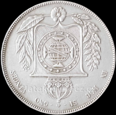 Brazílie - 1000 reis 1855