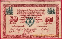 Haag am Hausruck - 50 haléřů - 1920