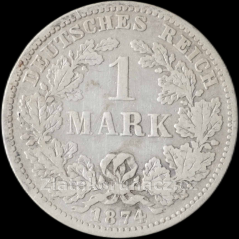 1 marka-1874 F