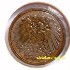 Německo - 1 Reich Pfennig 1908 A