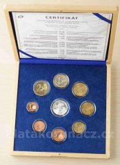 Sada dřevěná 2019 - Slovenské euromince 2019 proof like