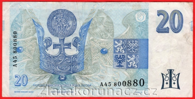 Česká republika - 20 Korun 1994 A 45