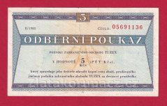 5 Tkčs - Tuzexová poukázka 1985/ II