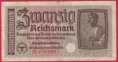 Německo - 20 Reichsmark - S:H