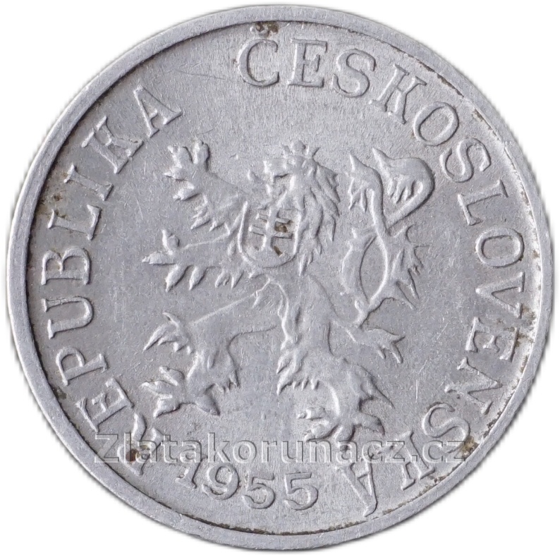 1 haléř 1955