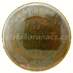 Rusko - 2 kopějka 1898 S.P.B.