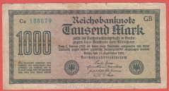 Německo - 1000 mark 15.9.1922 - série Ca-GB