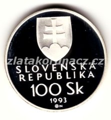 1993 - 100Sk - Vznik Slovenské republiky - Standart