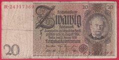 Německo - 20 Reichsmark 22.1.1929 - série R-D - 8 m.č.
