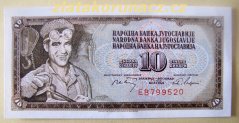 Jugoslavie - 10 Dinara 1968