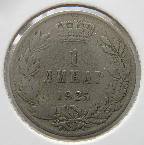 Jugoslávie - 1 dinar 1925