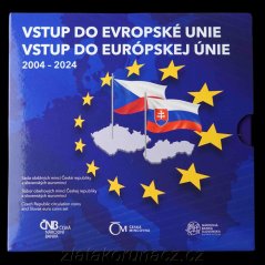 Sada oběžných mincí 2024 Vstup ČR a SR do Evropské unie