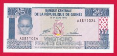 Guinea - 25 Francs 1960/1985