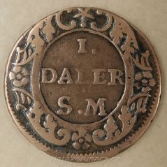 Švédsko - 1 daler 1718 Phöebus