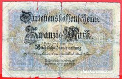 Německo - 20 mark 5.8.1914 - série H