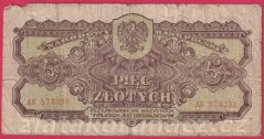 Polsko - 5 Zlotych 1944  Obowiazkowym...