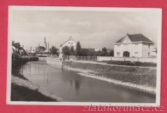 Hulín - pohled přes řeku