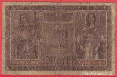 Německo - 20 mark 20.2.1918 - série S