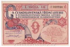 Los - 6 Kč - 9. Československá třídní loterie I.třída - r.1923