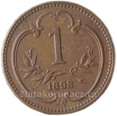 1 haléř F.J.I.-1898