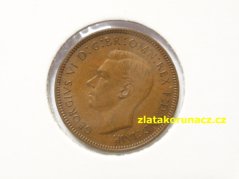 Anglie - 1 farthing 1944