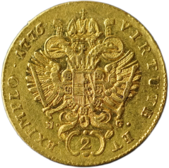 Zlatá mince Rakousko - Uhersko - 2 Dukát 1776 E Karlsburg