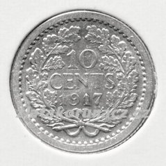 Holandsko - 10 cents 1917