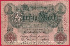 Německo - 50 mark 21.4.1910 - série C