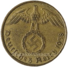 Německo - 5 Reichspfennig 1938 J