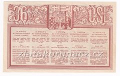 Los - 15 kč - 36. Československá třídní loterie II. - G r.1937