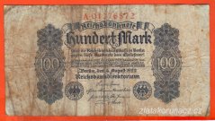 Německo - 100 mark 4.8.1922 - série A