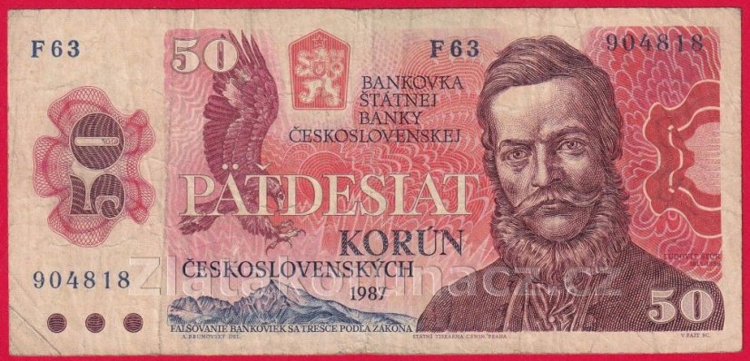 Československo - 50 korun 1987 F 63