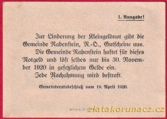 Rabenstein - 10 haléřů - 1920