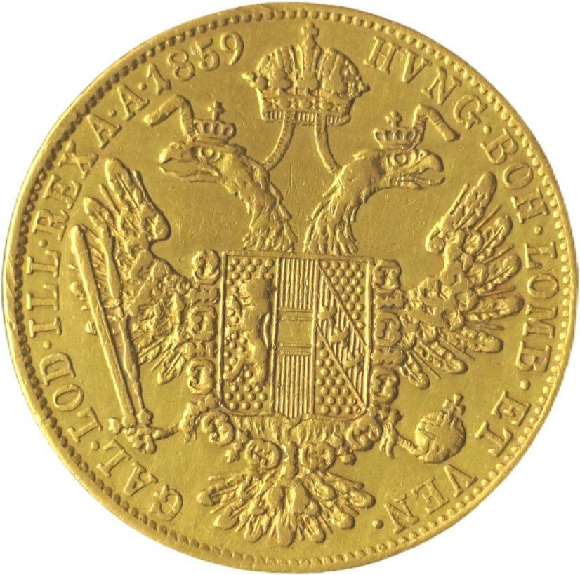 Zlatá mince Rakousko - Uhersko - 1 Dukát 1859 E