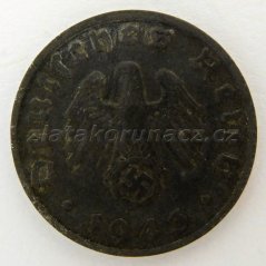 Německo - 1 Reichspfennig 1943 B