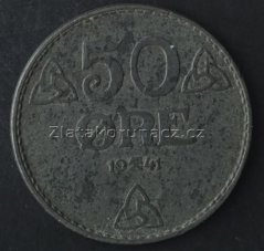 Norsko - 50 ore 1941 zinek