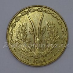 Afrika - Centrální východní - 10 francs 1964
