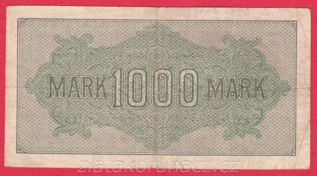 Německo - 1000 mark 15.9.1922 - série O-BK