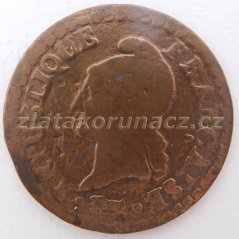 Francie - 1 centime L´AN 7 A