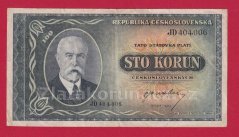 100 Kčs 1945 JD