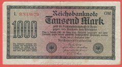 Německo - 1000 mark 15.9.1922 - série L-OM