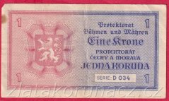 1 koruna 1940 D 034