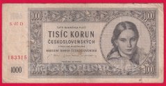 1000 Kčs 1945 07 D