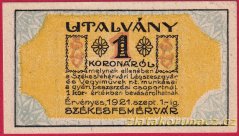 Maďarsko - Székesfehérvár - 1 koruna