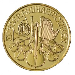 Zlatá mince Rakouska - 1/10 Oz Philharmoniker 2020