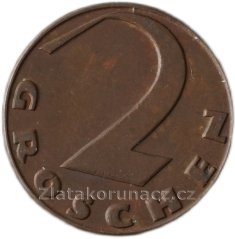 Rakousko - 2 groschen 1927