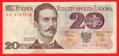 Polsko - 20 zlotych 1982