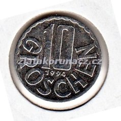 Rakousko - 10 groschen 1994